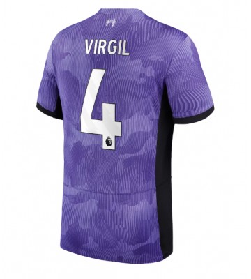Liverpool Virgil van Dijk #4 Replika Tredjetrøje 2023-24 Kortærmet